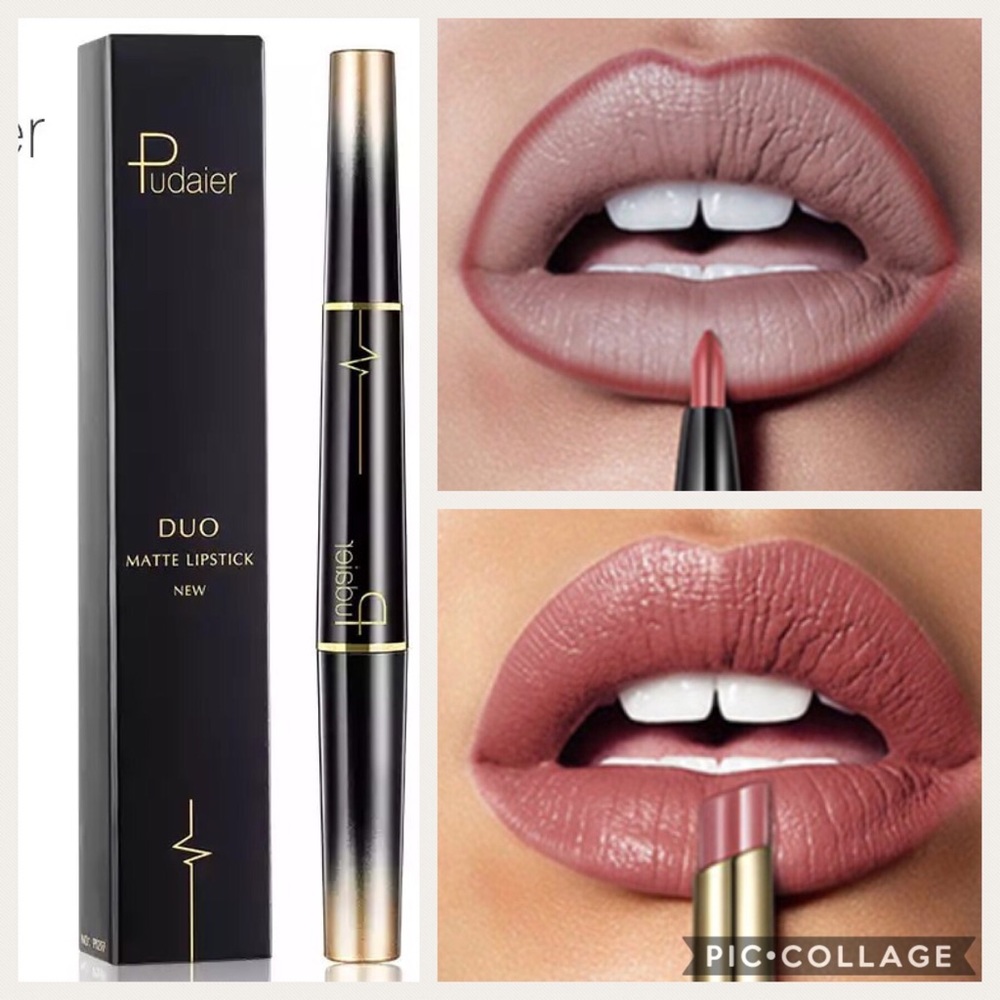 Matte lipstick with Lip Liner pencil lipstick